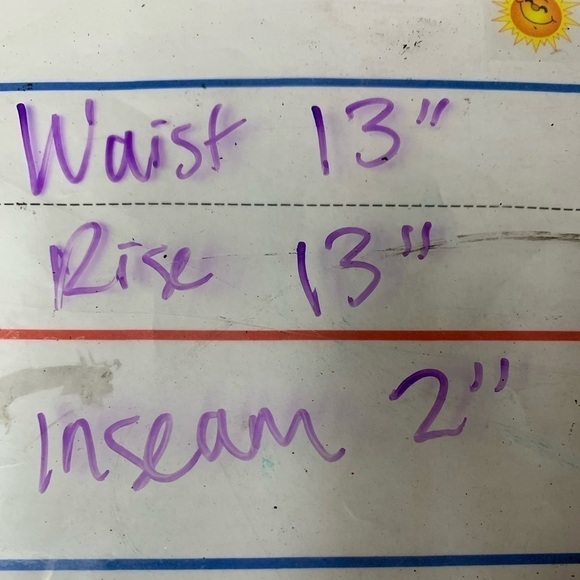 Coverstitched striped paper bag shorts - Picture 8 of 8